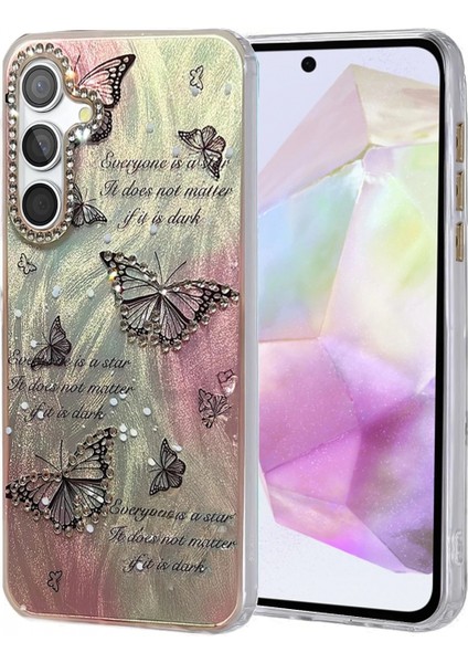 Samsung Galaxy A35 5g Kılıf Blade Aynalı Desenli Kapak - Desen 6