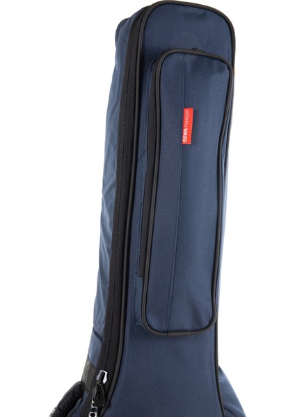 Premium 20 mm Akustik Gitar Gig Bag (Mavi)