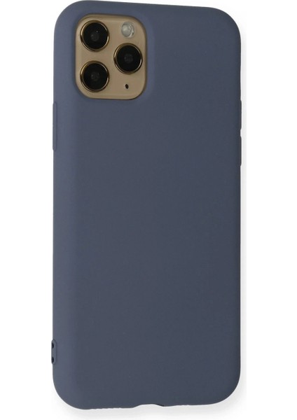 iPhone 11 Pro Kılıf Nano Içi Kadife Silikon - Gri modelleri
