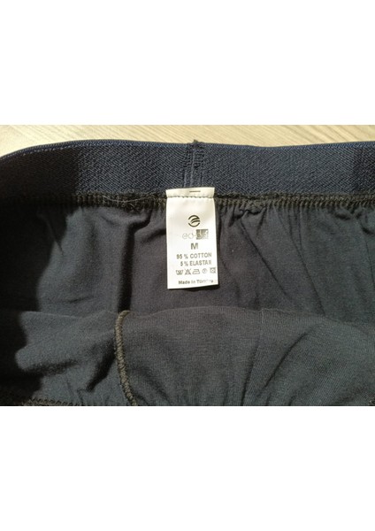 Gold Penye Kumaş Likralı Erkek Boxer - Lacivert - Medium - 2li