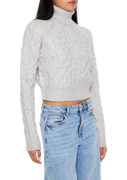 Örgü Yüksek Yaka Kazak