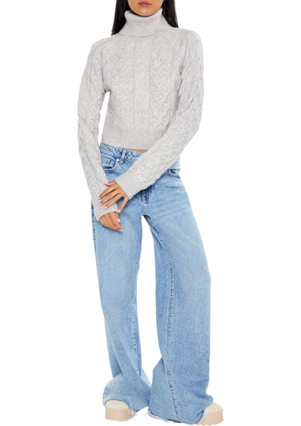 Örgü Yüksek Yaka Kazak modelleri