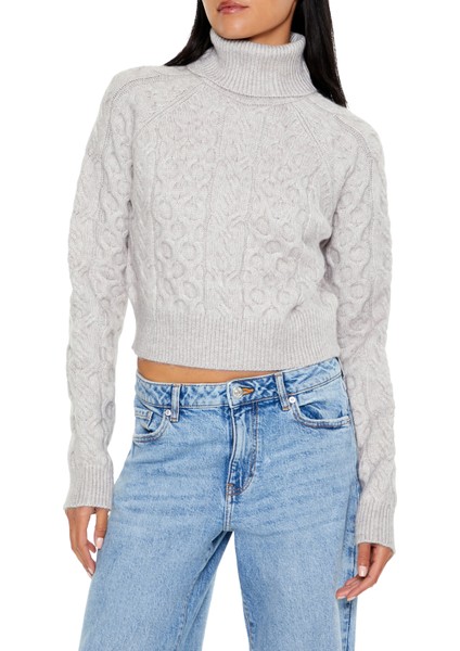 Örgü Yüksek Yaka Kazak