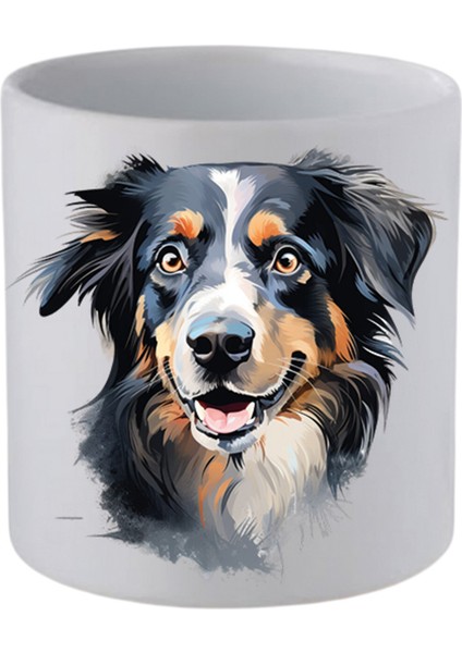 Sevimli Köpekli Kulpsuz Kupa Bardak Doğum Günü Hediyeleri - Seramik Kahve, Su Hediyelik Bardağı