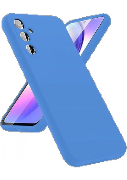 Samsung Galaxy A24 4g Kılıf First Silikon - Mavi modelleri