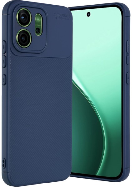 Oppo Reno 14F Uyumlu Kamera Korumalı (Karbon Tasarım) Koruyucu Lüx Silikon Kılıf