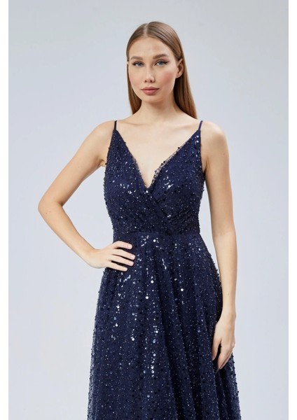 Kadın Abiye ve Mezuniyet Elbise Inci Boncuk Kumaş Kruvaze Ip Askılı Kadın Abiye Elbise fiyatları