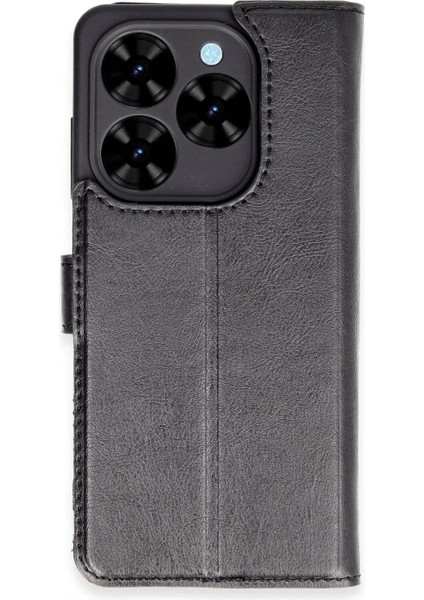 Tecno Spark Go 2024 Kılıf Trend S Plus Kapaklı Kılıf - Siyah