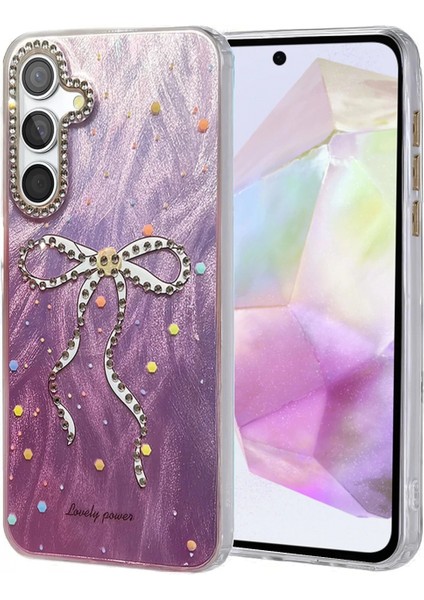 Samsung Galaxy A35 5g Kılıf Blade Aynalı Desenli Kapak - Desen 1