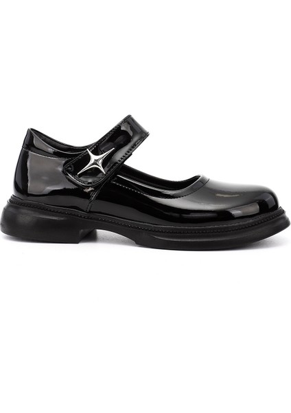 Kadın Siyah - Rugan Mary Jane Ayakkabı