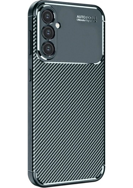 Samsung Galaxy A56 Kılıf Auto Focus Karbon Kapak - Koyu Yeşil fırsatları