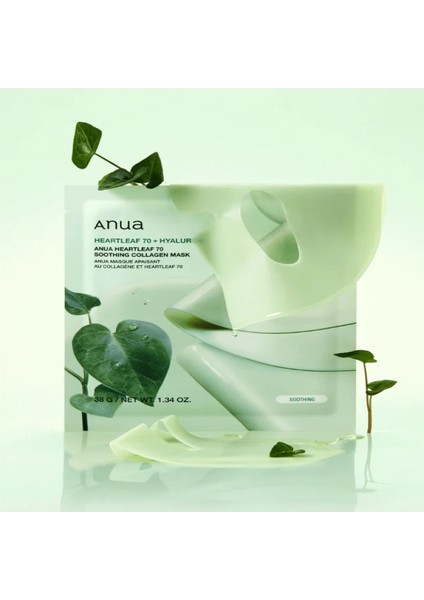 Heartleaf 70 + Hyaluron Soothing Collagen Mask