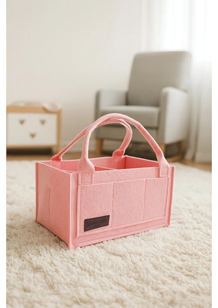 Anne Bebek Kalın Keçe Bakım Çantası Yenidoğan Için Organizer Düzenleyici Çok Amaçlı