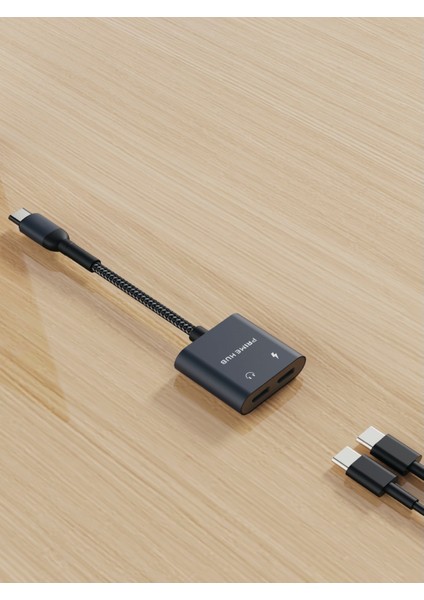 2 In 1 Type-C Hub Çoklayıcı Kablo Şarj ve Kulaklık Girişli Type-C Dönüştürücü Çevirici modelleri