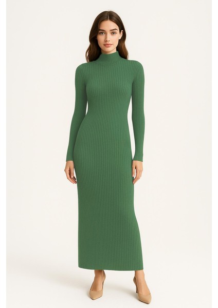 Kadın Uzun Triko Elbise