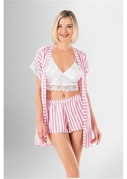 Arias Closet 3'lü Şort Takımı Desenli