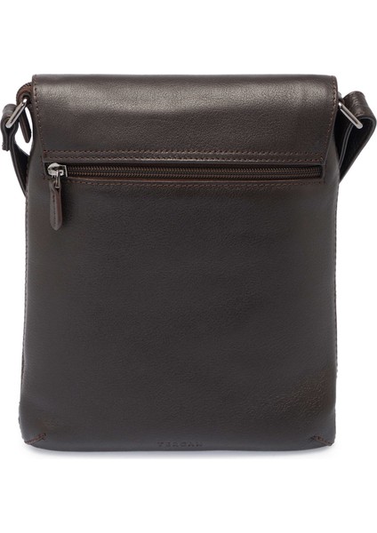 Kahve Hakiki Deri Kadın Çapraz Askılı Çanta - S1AC00002955-A87