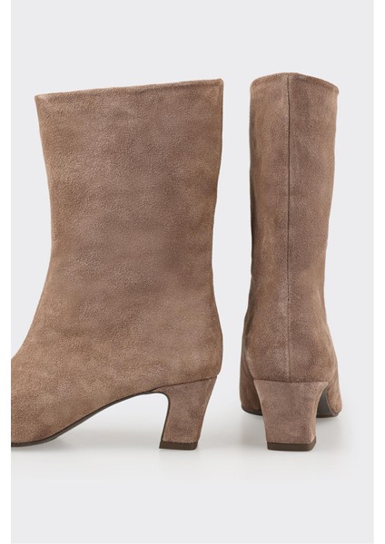 Vizon Deri Kadın Klasik Bot fırsatları