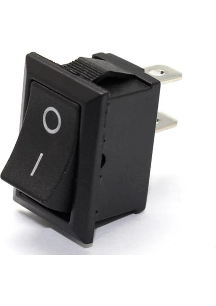MR-120 Mini Siyah Işıksız Deney Anahtarı On-Off 2p Siyah