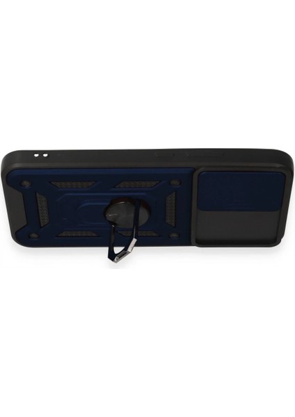 Samsung Galaxy A34 5g Kılıf Pars Lens Yüzüklü Silikon - Lacivert modelleri