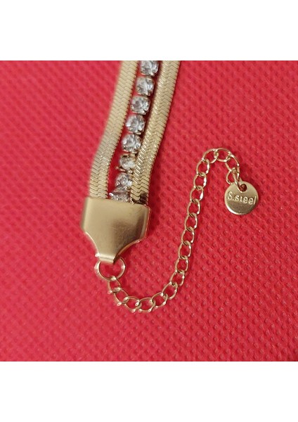 Ince Hasır Zincir Detaylı Su Yolu Çelik Bileklik fiyatları