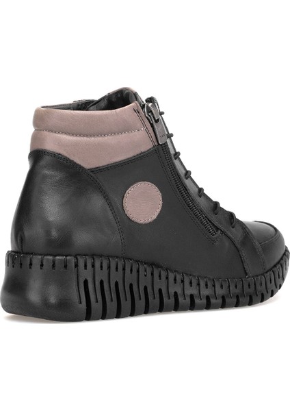 D25KB-1190 Kadın Hakiki Deri Düz Bot Siyah fırsatları