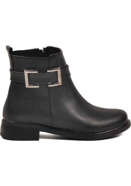 Siyah Cilt Fermuarlı Kaymaz Içi Polarlı Kadın Bot 209144 Z fiyatları