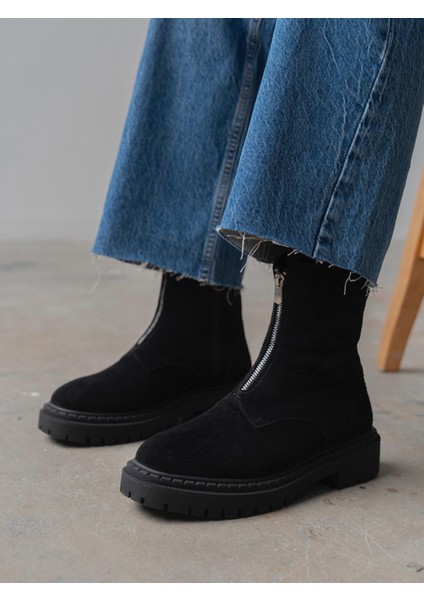 Sully Siyah Süet Hakiki Deri Kadın Bot fiyatları