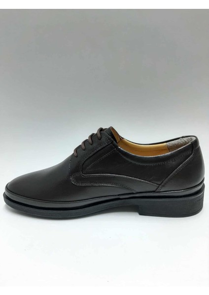 Hakiki Deri Kauçuk Esnek Tabanlı Bağcıklı Kahverengi Kışlık Erkek Ayakkabı C-9175045KTGY modelleri