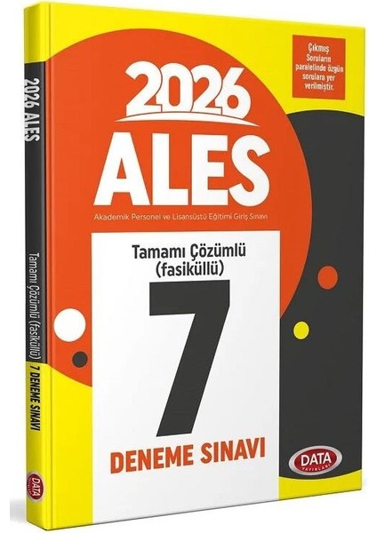 Data 2026 Ales 7 Deneme Fasikül Çözümlü Data Yayınları