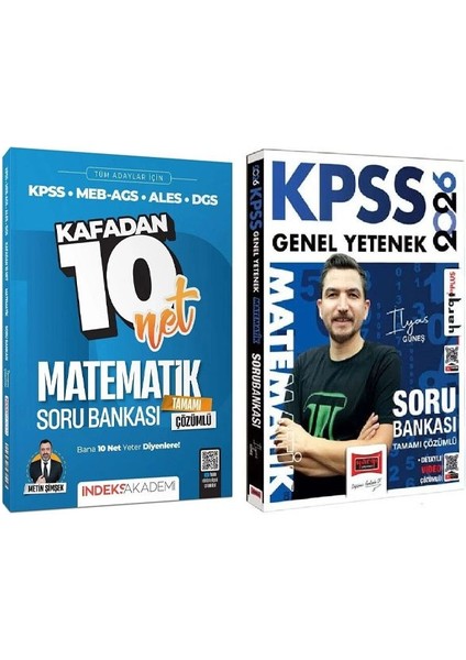 Yargı + Indeks 2026 Kpss Matematik Kafadan 10 Net Soru Bankası 2 Li Set