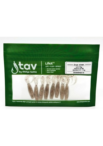 Orak 42MM 8’li Paket Bloodworm