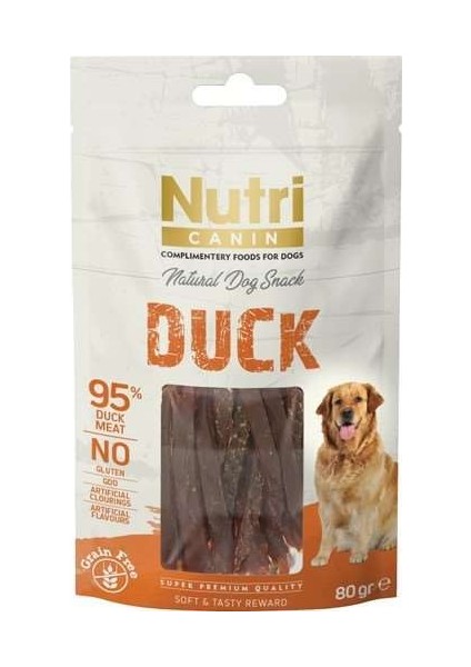 Nutri Canin Ördekli Tahılsız Köpek Ödül Maması 80 gr