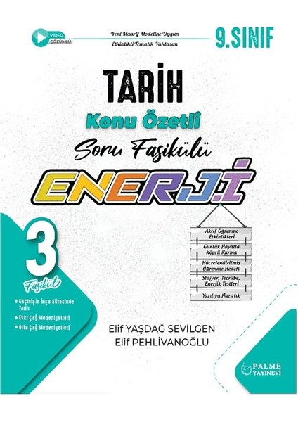 Palme 2026 9. Sınıf Tarih Enerji Konu Özetli Soru Fasikülleri
