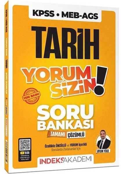 Indeks 2026 Kpss Meb-Ags Tarih Yorum Sizin Soru Bankası Çözümlü