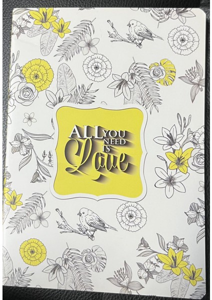 Lizy Allyou Need Is Love A5 Renkli Yapraklı Çizgili Bloknot Defteri 30YP