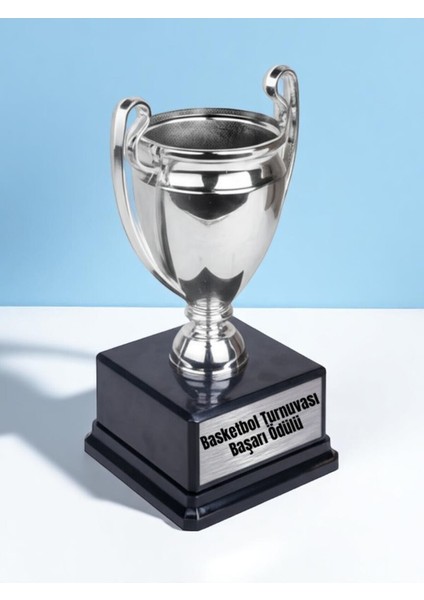 Basketbol Turnuvası Başarı Ödülü Şampiyonluk Ödül Kupası 23 cm Turnuva Hediyesi