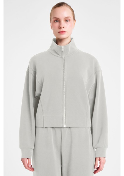 Kadın Fermuarlı Sweatshirt 25N-2105