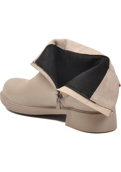 Bej Cilt Fermuarlı Kaymaz Içi Polarlı Kadın Bot 209144 Z fırsatları