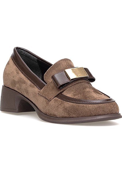 Elit PM161 K1060 Kadın Klasik Topuklu Ayakkabı Kahverengi fiyatları