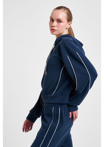 Kadın Fermuarlı Kapüşonlu Sweatshirt 25N-2113 modelleri