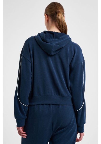 Kadın Fermuarlı Kapüşonlu Sweatshirt 25N-2113 fırsatları