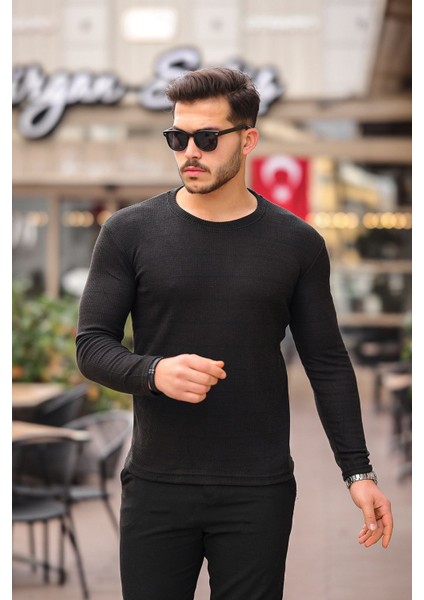 Jakarlı Mevsimlik Sweatshirt
