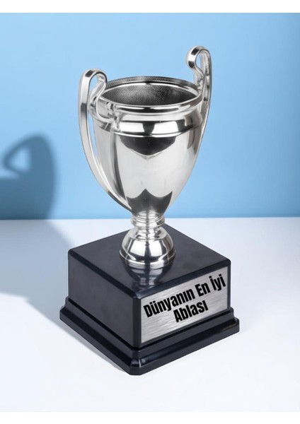 Dünyanın En Iyi Ablası Baskılı Ablaya Ödül Başarı 23 cm Şampiyonluk Kupası Hediyesi