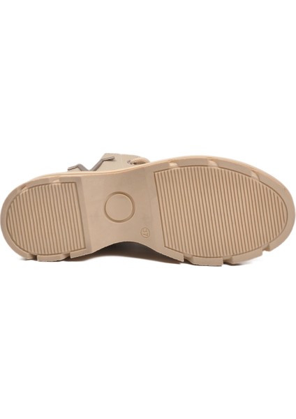 Bej Cilt Bağcıklı Fermuarlı Polarlı Kaymaz Kadın Bot 351071 Z indirimleri