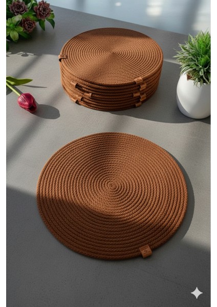 Amerikan Servis Runner 6 Lı Sunum Supla Çeyiz Takımı Örgü Tabak Altı Yanmaz modelleri