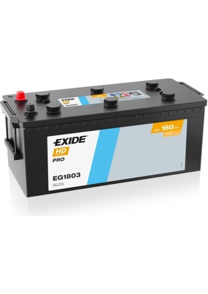 Exıde EG1803 12V 180AH 1000A Hd Pro Akü (Üretim TARIHI:2025)