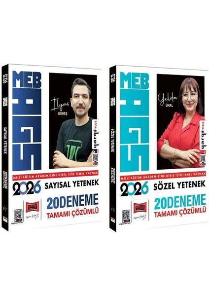 Yargı 2026 Meb-Ags Sayısal + Sözel Yetenek 20+20 Deneme 2 Li Set