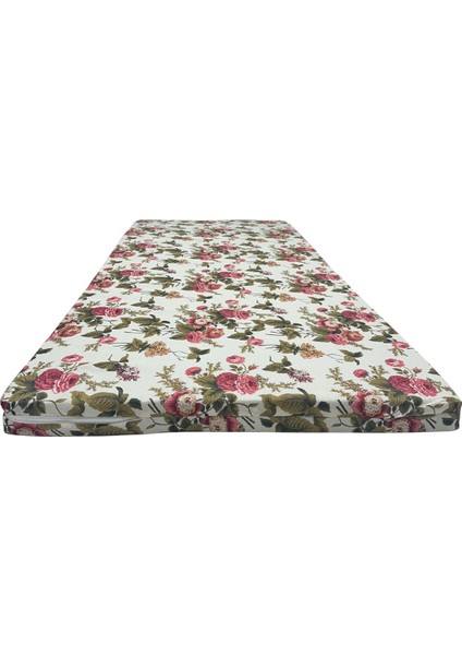 Sünger Yatak 70X180X6 Cm, Yer Yatağı, Balkon Yer Minderi,şantiye,karavan,deprem Yatağı-Ingiliz Gülü modelleri