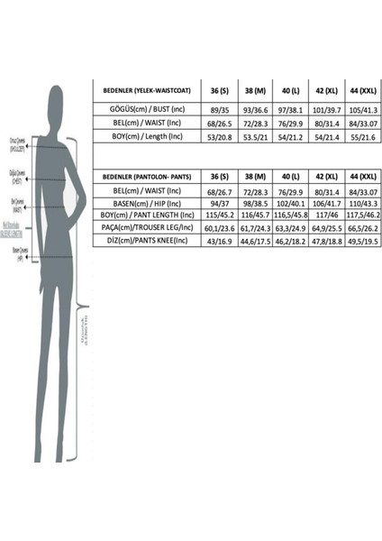 Yelek Pantolon Takım
